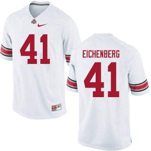 Men's Ohio State Buckeyes #41 Tommy Eichenberg White Nike NCAA College Football Jersey June AAR6844RL